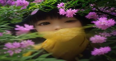 琉璃川山脊观景台远眺，蜿蜒溪谷尽收眼底，蓝天白云与翠绿山地形成鲜明对比，视野开阔